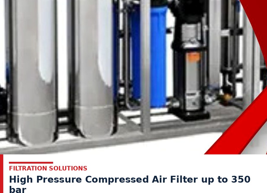 High Pressure Compressed Air Filter up to 350 bar